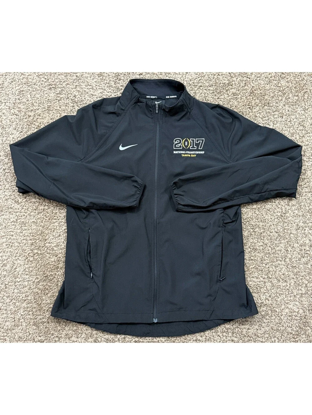 Nike 2017 College Football National Championship Tampa Running Jacket Size Large